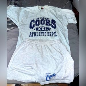 Original Coors shorts and T from the 80s or 90s